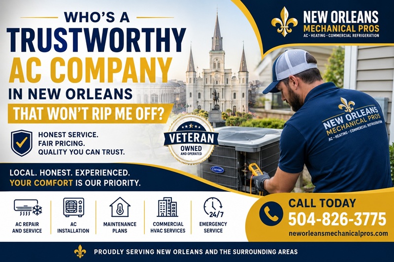 Trustworthy AC Company New Orleans: Who Won't Rip Me Off?